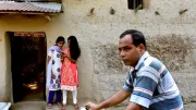 A street scene in India