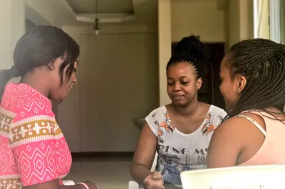 Young women meet together