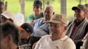 Farmers gather in rural Colombia